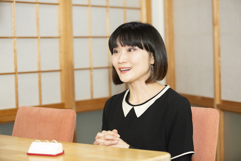星野未来さん インタビュー風景